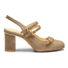 Mary Gail Mary Jane Sling 70 in Taupe Suede