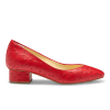 Laurel 30 in Cherry Ostrich Embossed Calf