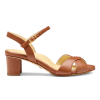 Perfect Crossover Sandal 50 in Cognac Calf