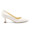 Perfect Kitten Pump 50 in White Calf