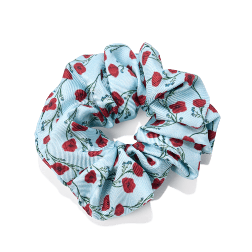 24 10 21 SF SILK SCRUNCHIE POPPY PRINTED SILK 02