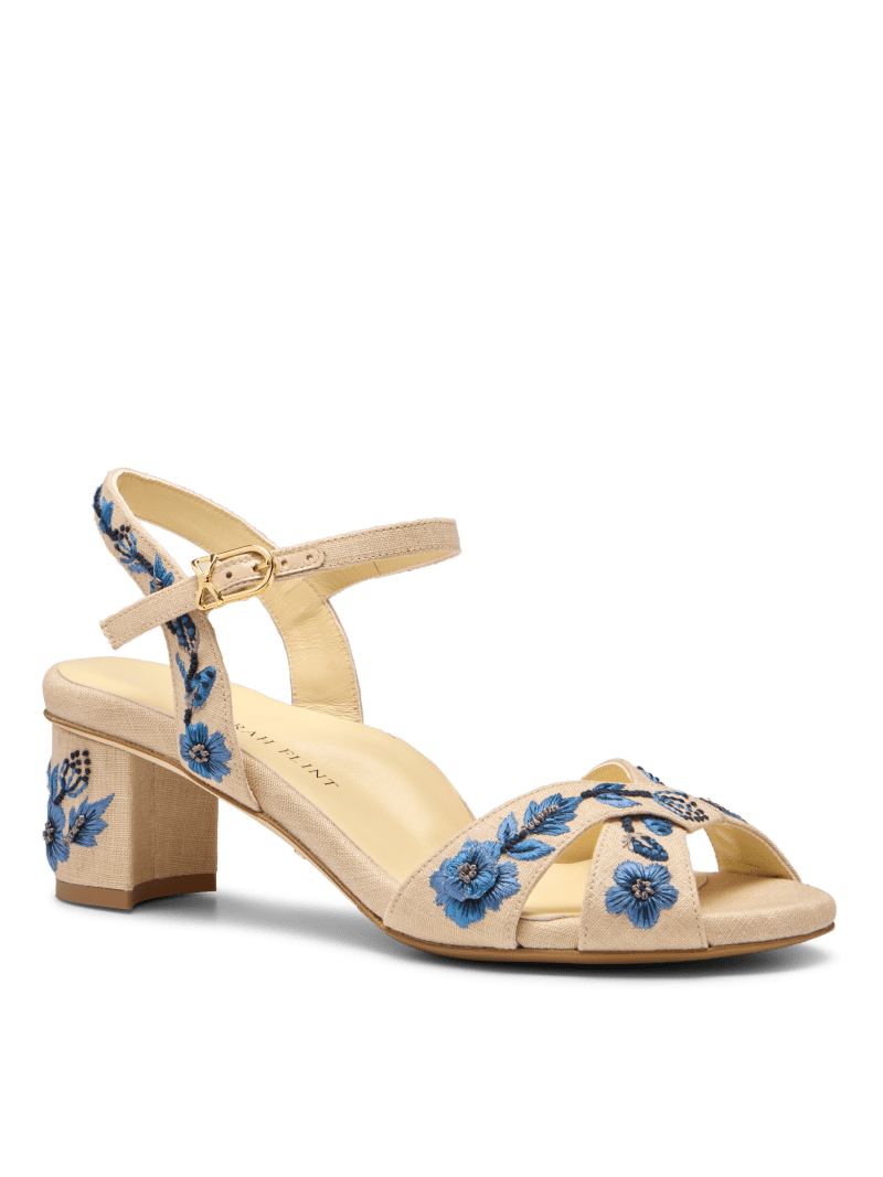 25 01 14 SF 07 PERFECT CROSSOVER SANDAL 50 NAVY FLORAL LINEN 02