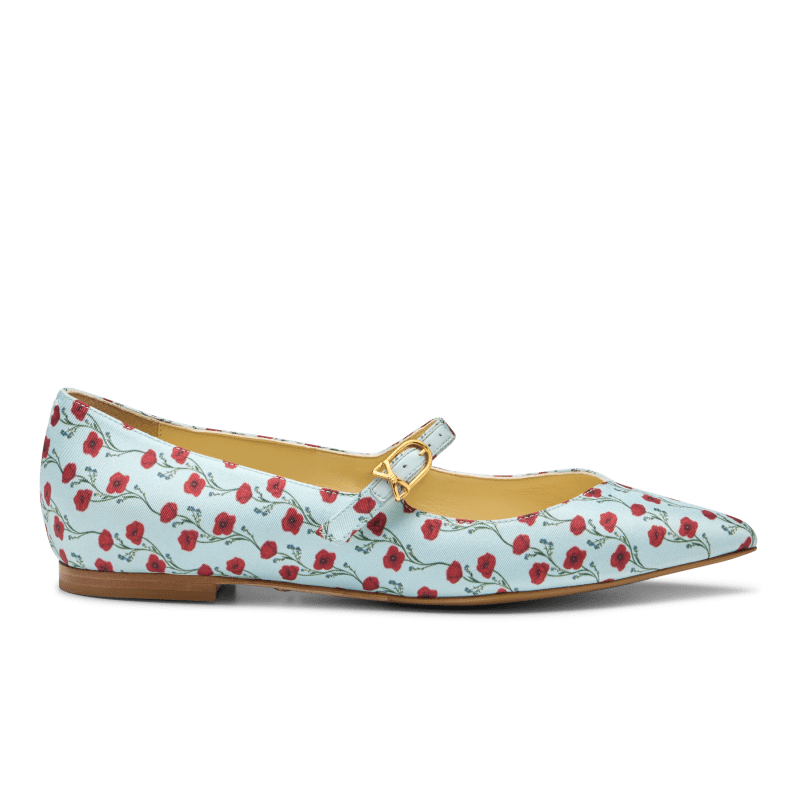 Runi in Poppy Printed Silk