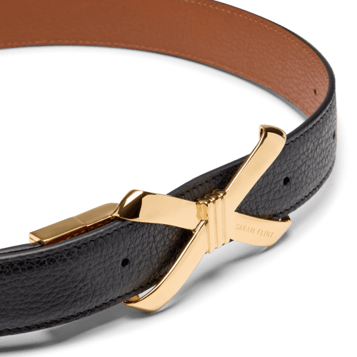 25 01 14 SF 20 MIRJANA REVERSIBLE BELT Black Saddle A 02