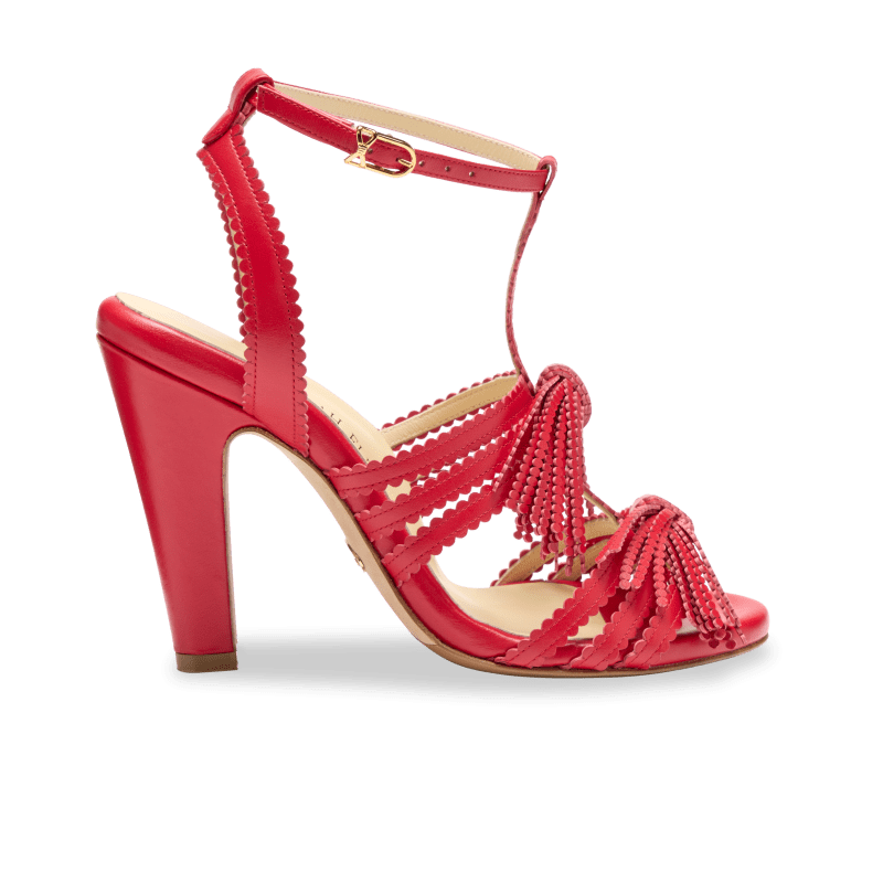 Perfect Kathryn 100 in Rose Red Calf