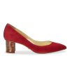 50mm Italian Made Pointed Toe Perfect Emma Pump in Merlot Suede