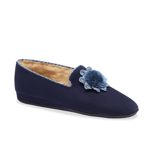 FiresideHouseShoe Navy 3q3