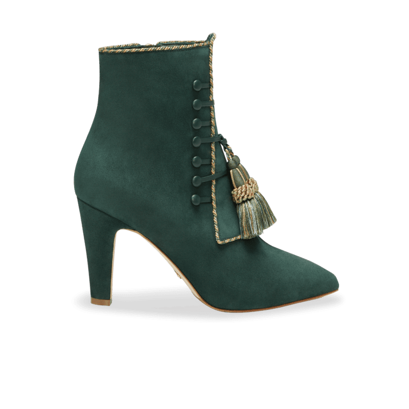 Lena 90 in Evergreen Twist Suede