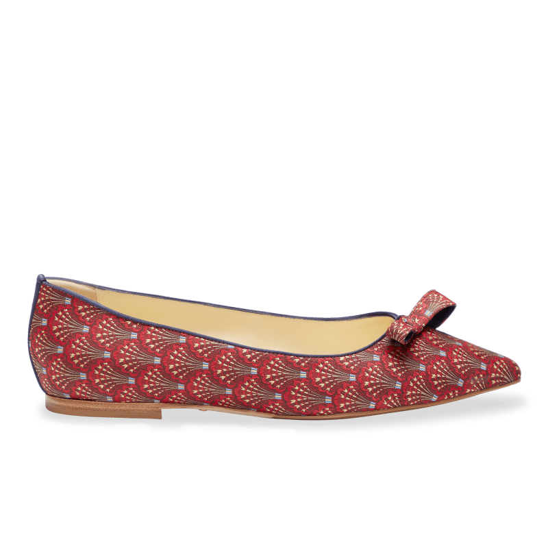 Natalie in Red Vienna Jacquard