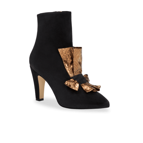 PerfectAbigailBowBootie90 BlackSuede 3q3