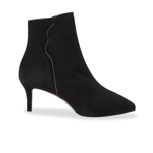 60mm Pointed Toe Perfect Dress Bootie Black Suede