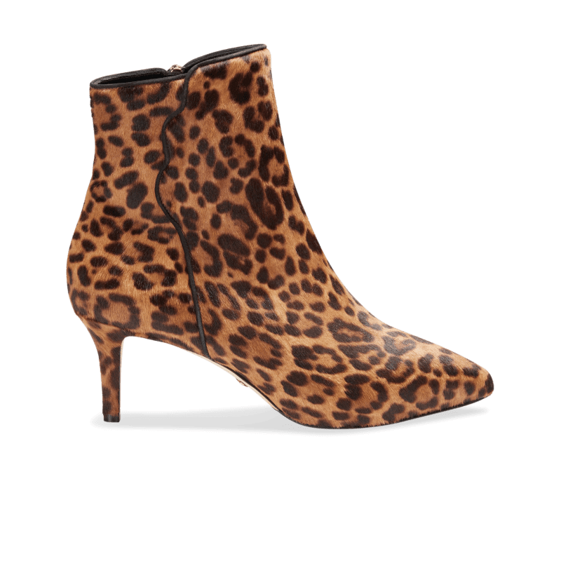 Perfect Dress Bootie 60 in Chocolate Leopard Haircalf