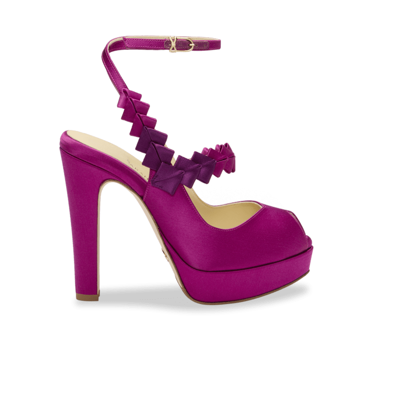 Perfect Hayworth 120 in Fuchsia Ombre Satin