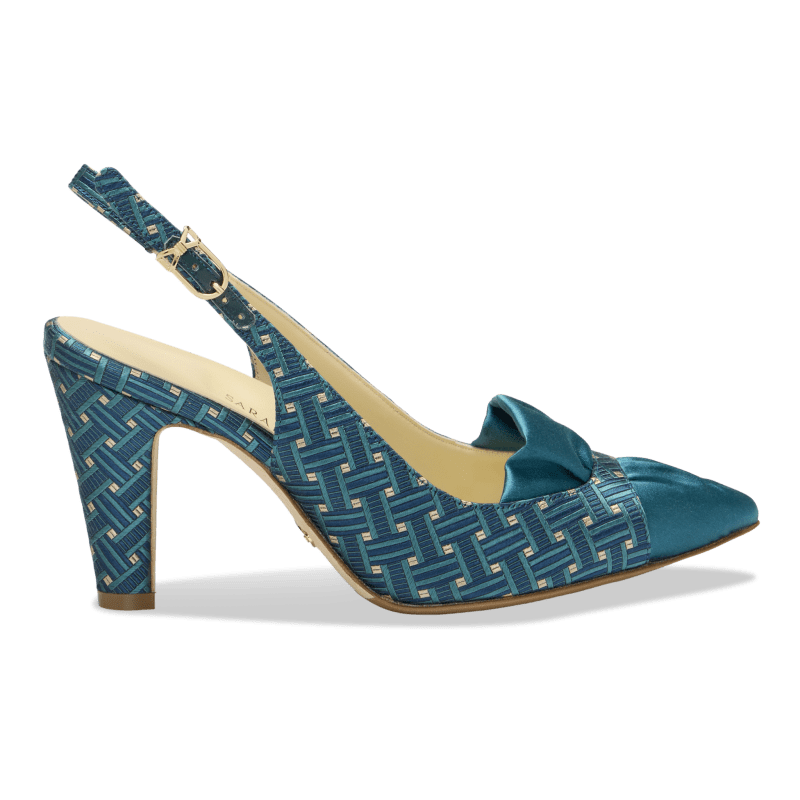 Perfect Sabina Sling 85 in Teal Deco Jacquard