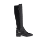 Perfect Stretch Boot 30 in Black Croc Embossed Leather