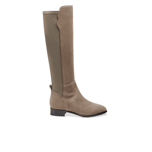 Perfect Stretch Boot in Taupe Suede