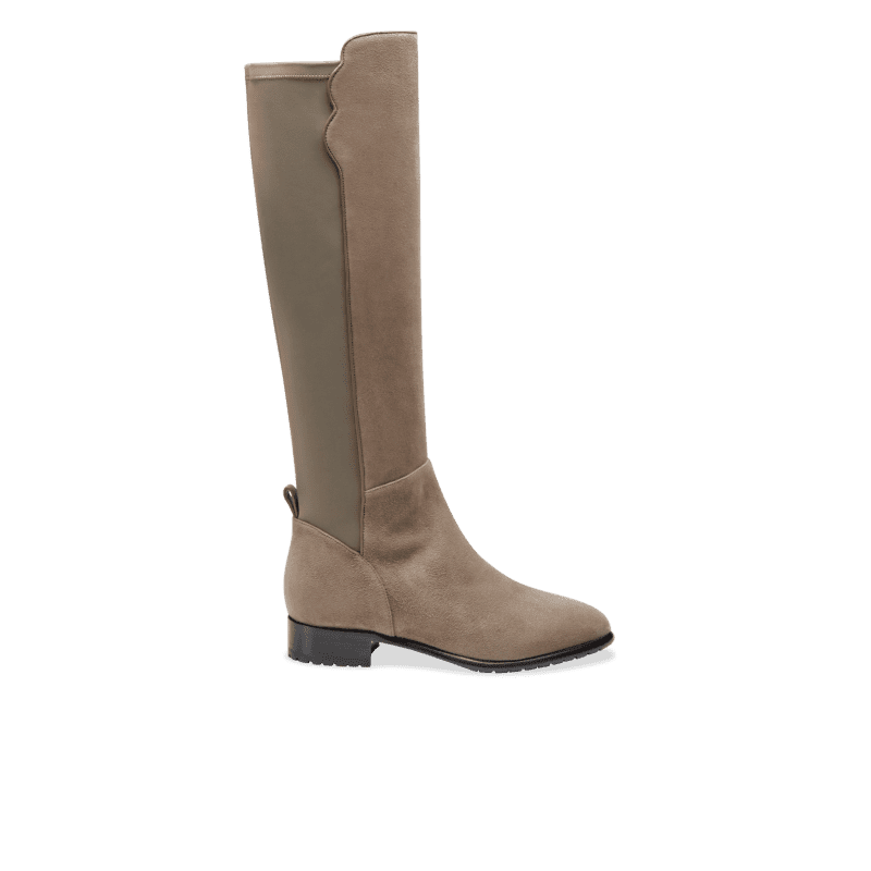 Perfect Stretch Boot in Taupe Suede