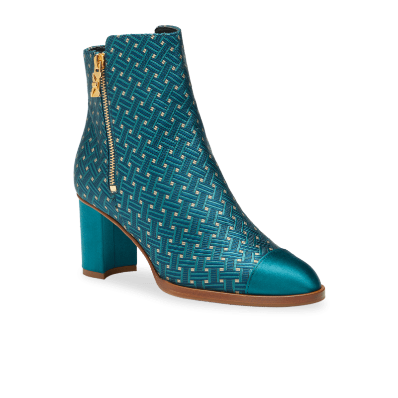 PerfectZipBootie70 Teal 3q3