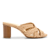 Perfect Crisscross Sandal 70 in Almond Raffia