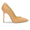 100mm Italian Made Pointed Toe Pump in Sand Calf