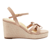 Mirjana Wedge 80 in Petal Calf with Rose Shimmer Wedge