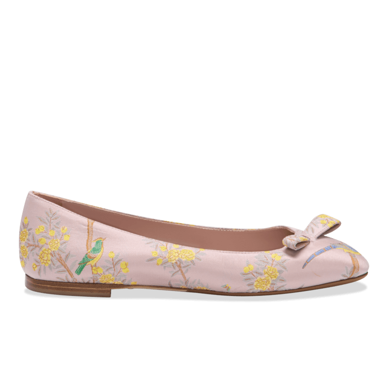 Sarah Flint X Gracie Natalie Ballerina in Pink Holts Garden Jacquard