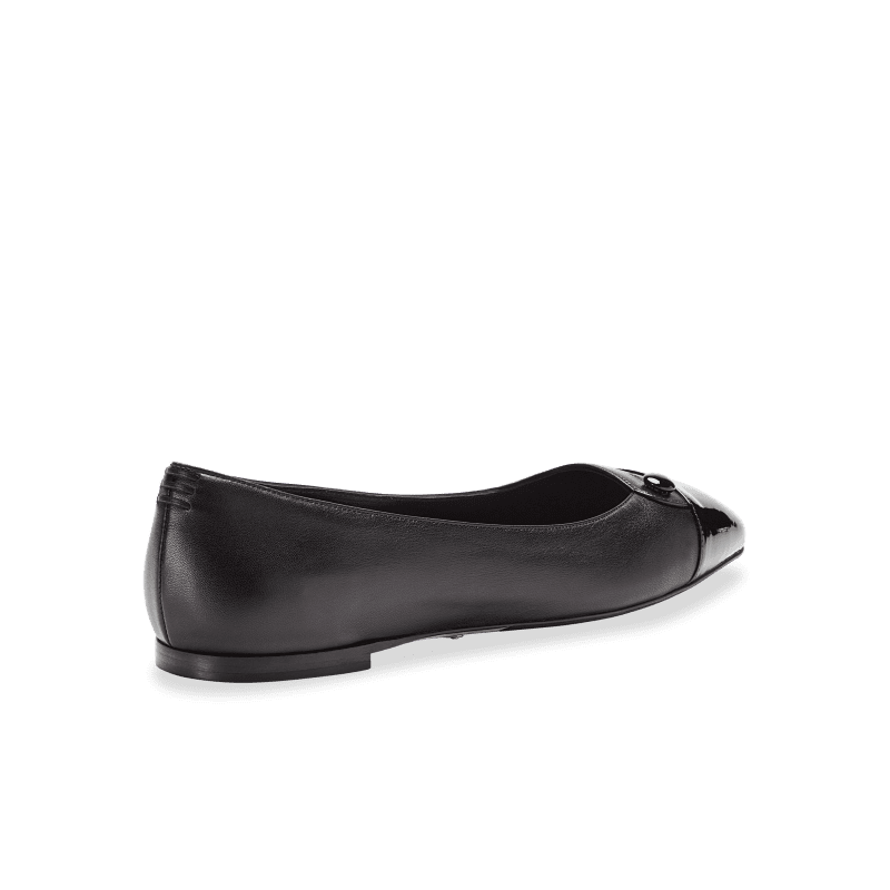 SacchettoBalletFlat BlackNappa4 Back