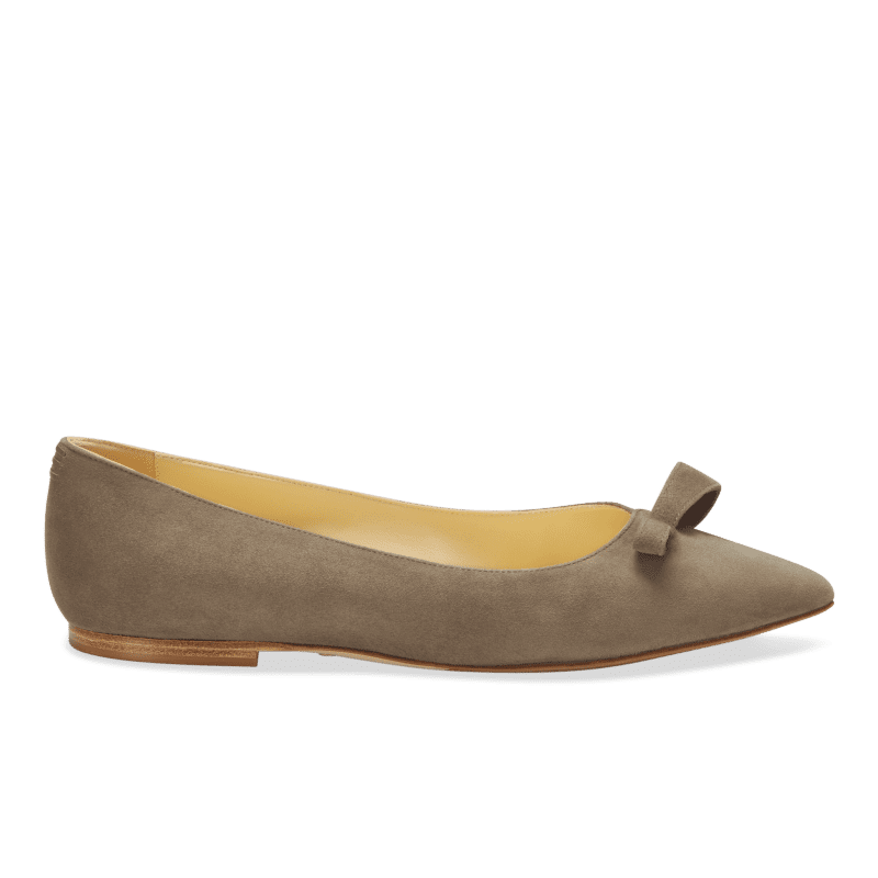 Natalie in Taupe Suede