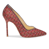 Perfect Pump 100 in Red Vienna Jacquard