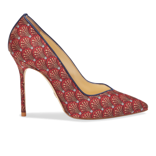 Perfect Pump 100 in Red Vienna Jacquard