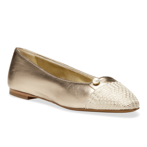 sacchettoballetflat gold 3q3