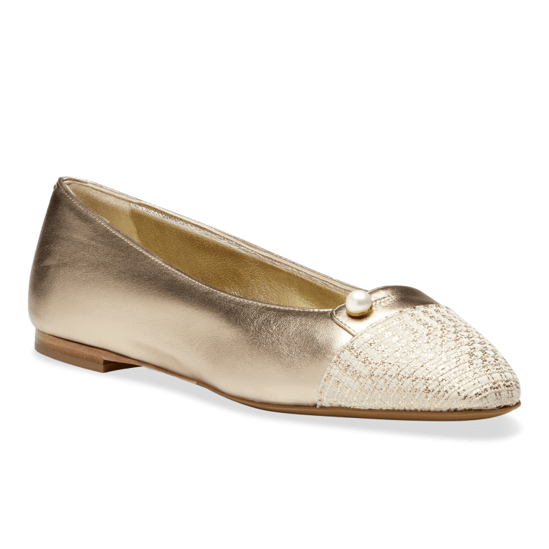 sacchettoballetflat gold 3q3