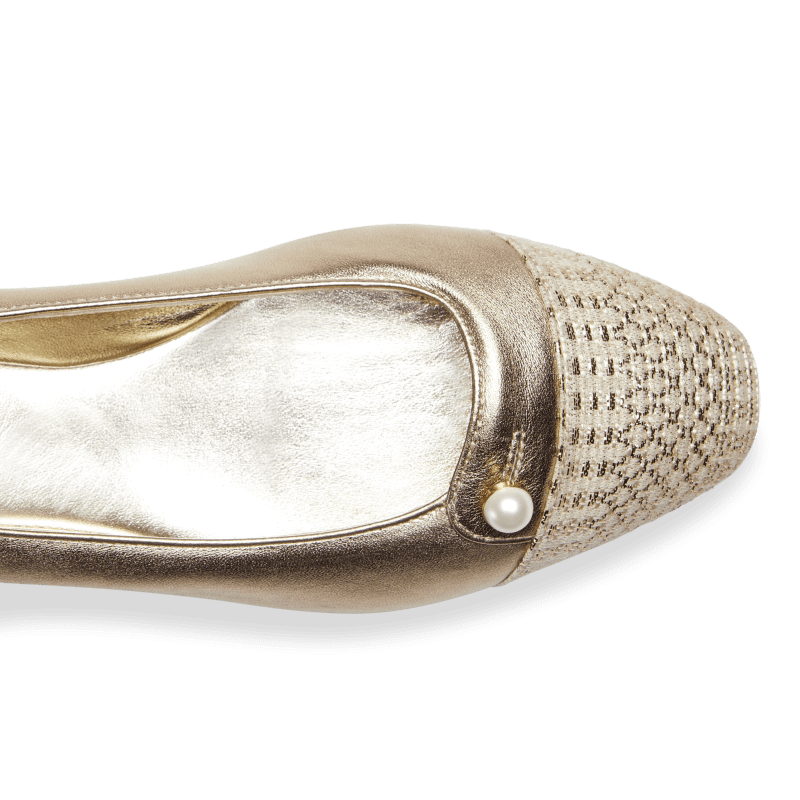 sacchettoballetflat gold top2